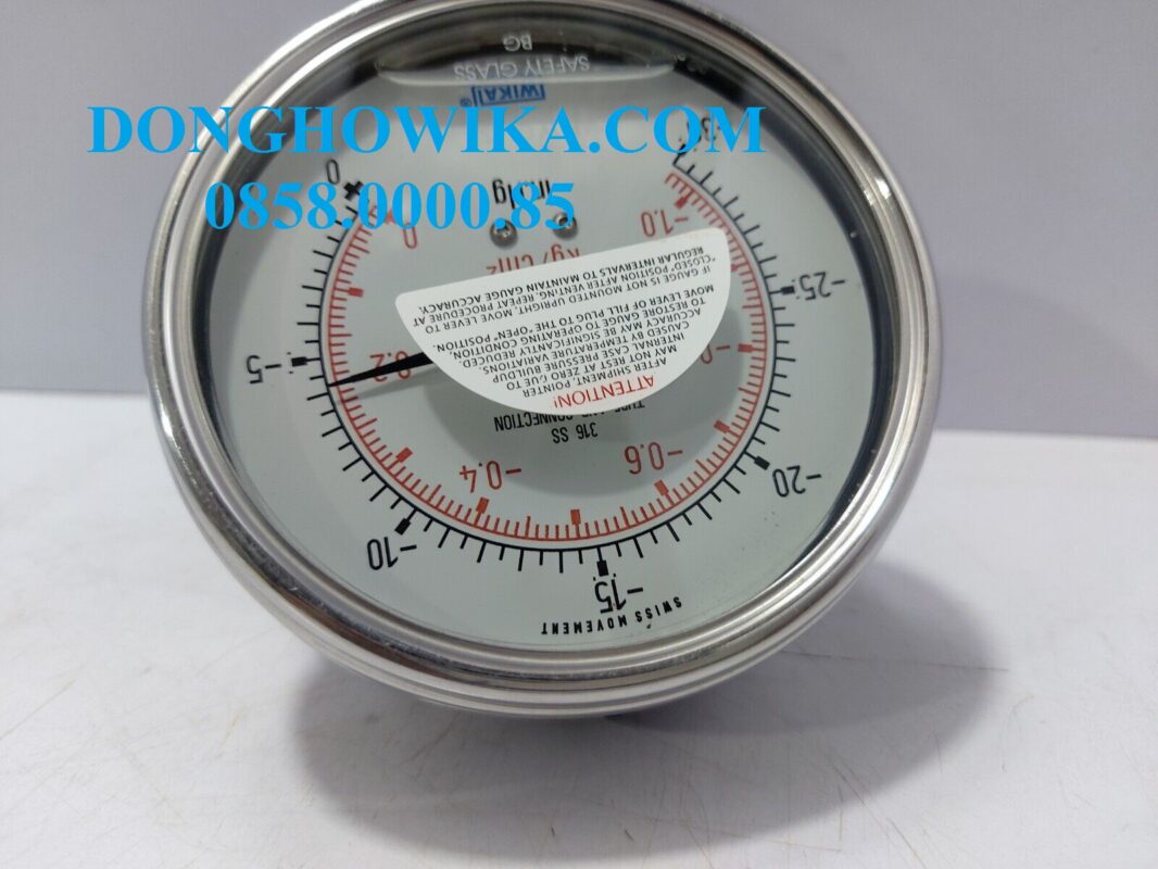 Đồng hồ đo áp suất màng WIKA model 232.50.100+990.34