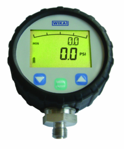 50365631 Standard Digital Pressure Gauge, Stainless Steel 316L Wetted Parts, 4-1/2" Dial, 0-10000 psi Range, +/-0.5% Accuracy, 1/4" Male NPT Connection, Bottom Mount